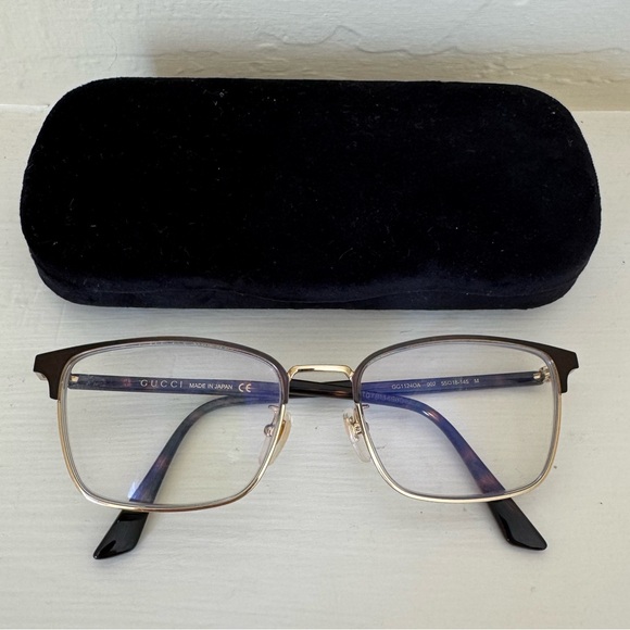 Gucci GG1124OA unisex tortoise eyeglasses (prescription) - Picture 5 of 14